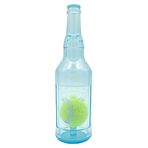 Bkljkf Wasserflasche Hundespielzeug, Hunde Flasche Spielzeug, Quietschendes Kauspielzeug, Flaschenkauspielzeug Für Hunde, Kreative Interaktive Welpen Kauspielzeug Mit Tennisball von Bkljkf