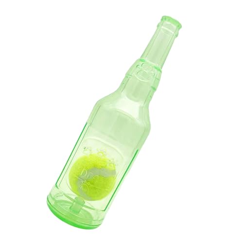 Bkljkf Wasserflasche Hundespielzeug, Hunde Flasche Spielzeug, Quietschendes Kauspielzeug, Flaschenkauspielzeug Für Hunde, Kreative Interaktive Welpen Kauspielzeug Mit Tennisball von Bkljkf