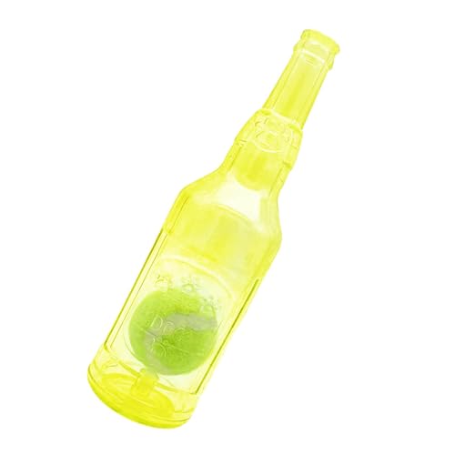 Bkljkf Wasserflasche Hundespielzeug, Hunde Flasche Spielzeug, Quietschendes Kauspielzeug, Flaschenkauspielzeug Für Hunde, Kreative Interaktive Welpen Kauspielzeug Mit Tennisball von Bkljkf