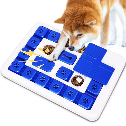 Blanlody Hundespielzeug Intelligenz， Intelligenzspielzeug für Hunde mit Quietschend Interaktives Hundespielzeug mit Beschäftigung， Futterspielzeug Hund für Kleine, Mittlere, Große Hunde und Katzen von Blanlody