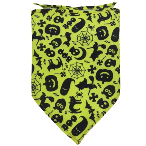 2 Stück Hunde Bandana,Farbe Hund Kopftücher,Halsdreiecke,PET Dog Bandana,Halloween Hundehalstuch,Dreieckstuch,Hundehalstücher,für Kleine Mittel Große Hunde und Katzen,Farbe 12,L,65x43x43cm von Blausky