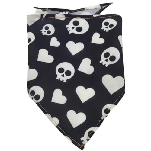 2 Stück Hunde Bandana,Farbe Hund Kopftücher,Halsdreiecke,PET Dog Bandana,Halloween Hundehalstuch,Dreieckstuch,Hundehalstücher,für Kleine Mittel Große Hunde und Katzen,Farbe 14,L,65x43x43cm von Blausky