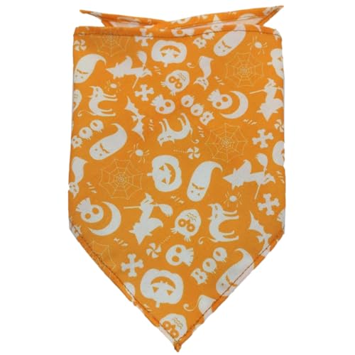 2 Stück Hunde Bandana,Farbe Hund Kopftücher,Halsdreiecke,PET Dog Bandana,Halloween Hundehalstuch,Dreieckstuch,Hundehalstücher,für Kleine Mittel Große Hunde und Katzen,Farbe 16,L,65x43x43cm von Blausky