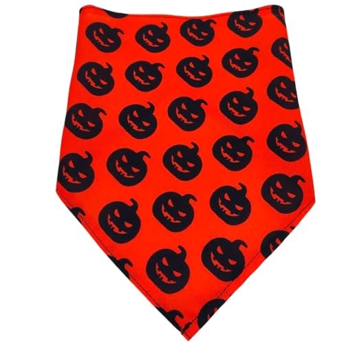 2 Stück Hunde Bandana,Farbe Hund Kopftücher,Halsdreiecke,PET Dog Bandana,Halloween Hundehalstuch,Dreieckstuch,Hundehalstücher,für Kleine Mittel Große Hunde und Katzen,Farbe 8,L,65x43x43cm von Blausky