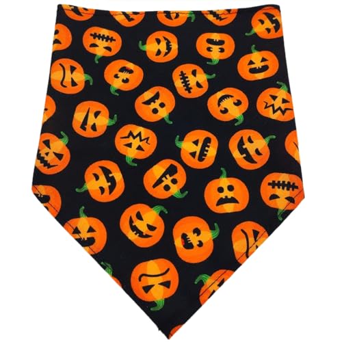 2 Stück Hunde Bandana,Farbe Hund Kopftücher,Halsdreiecke,PET Dog Bandana,Halloween Hundehalstuch,Dreieckstuch,Hundehalstücher,für Kleine Mittel Große Hunde und Katzen,Farbe 2,L,65x43x43cm von Blausky