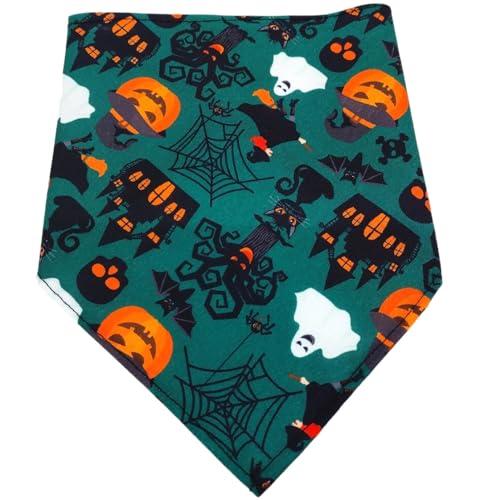 2 Stück Hunde Bandana,Farbe Hund Kopftücher,Halsdreiecke,PET Dog Bandana,Halloween Hundehalstuch,Dreieckstuch,Hundehalstücher,für Kleine Mittel Große Hunde und Katzen,Farbe5,L,65x43x43cm von Blausky