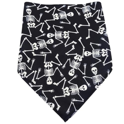 2 Stück Hunde Bandana,Farbe Hund Kopftücher,Halsdreiecke,PET Dog Bandana,Halloween Hundehalstuch,Dreieckstuch,Hundehalstücher,für Kleine Mittel Große Hunde und Katzen,Farbe7,L,65x43x43cm von Blausky