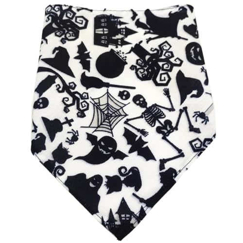 2 Stück Hunde Bandana,Farbe Hund Kopftücher,Halsdreiecke,PET Dog Bandana,Halloween Hundehalstuch,Dreieckstuch,Hundehalstücher,für Kleine Mittel Große Hunde und Katzen,Farbe9,L,65x43x43cm von Blausky