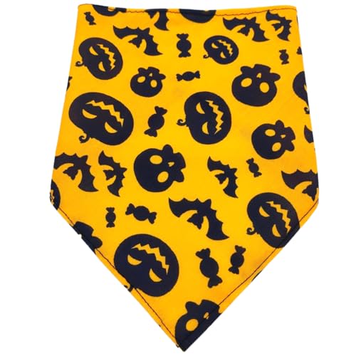 4 Stück Hunde Bandana,Halsdreiecke,Farbe Hund Kopftücher,PET Dog Bandana,Halloween Hundehalstuch,Dreieckstuch,Hundehalstücher,für Kleine Mittel Große Hunde und Katzen,Farbe1,S,40x30x30cm von Blausky