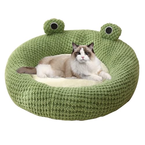 Blogiiup Haustierbett, Froschkatze Bett lang Plüsch Winter Thermal niedlich von Blogiiup