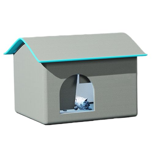 Blogiiup Cat House, 12H Kühlhundzwinger, Außenkätzchenhaus mit 9 Eisbeutel, 18,9 x 15 x 15 wasserdichte Hundzelt für innerhalb von 15 kg Katze, Kleiner Hund, L. von Blogiiup