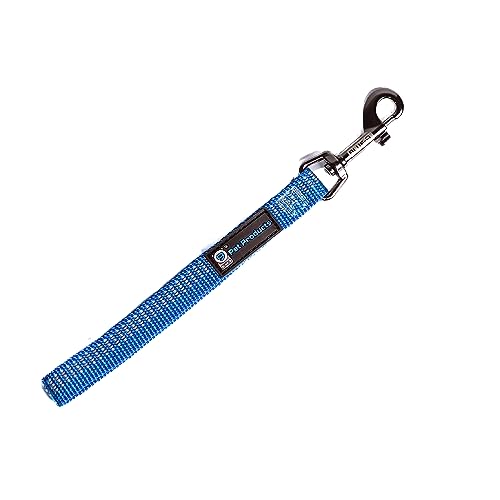 Blue-9 Reflektierende Hundetrainingsleine, 22,9 cm lange Hundeleine mit 3M-reflektierenden Nähten für Gehorsam, Rückruf und Beweglichkeitstraining, hergestellt in den USA, Blau von Blue-9