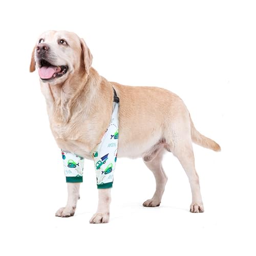 Blue Dream Island Hunde-Vorderbeinbandage, Genesungsmanschette, Haustier-Kniebandage, Wundschutz für mittelgroße und große Hunde, Größe 4XL (Auto) von Blue Dream Island