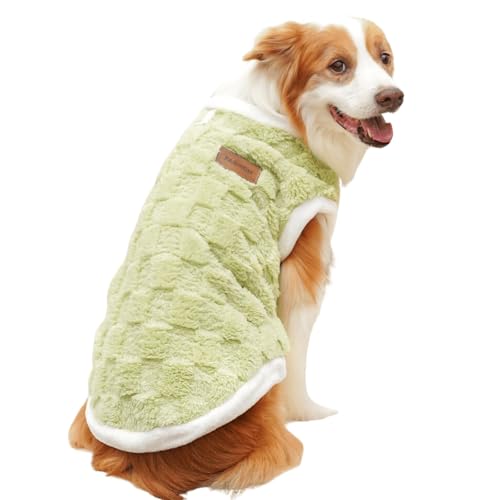 Großer Hundepullover mit D-Ring, klassisch, kariert, Winter-Flanell, warmer Pullover, Weste, kaltes Wetter, Hunde-Sweatshirts, Pyjama, Haustier-Weihnachts-Outfits für kleine, mittelgroße und große von Blue Dream Island