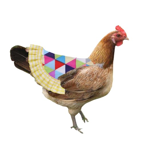 Hühner-Sättel, Hühnerfeder-Schutzschürze mit elastischen Bändern, Geflügelschutz, Flügel-Feder-Pflegezubehör, Dreieck von Blue Dream Island
