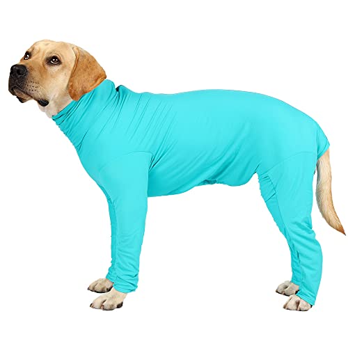 Hunde-Chirurgie-Anzug, hochelastisch, vierbeinig, verhindert Haarausfall, Sport-Shirt, Angst-Jumpsuits_2XL von Blue Dream Island