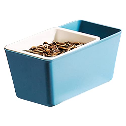 Blue Fish Obstteller abtropfen Lassen | Haushalt entleerbare Lazy Fruit Box,Trockenobst-Teller-Box für Zuhause, Schlafzimmer, Wohnzimmer von Blue Fish