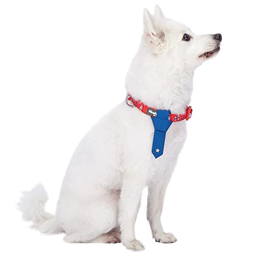 Blueberry Pet Purpurrotes Nautisches Segelboot Designer Krawatte Hundehalsband, S, Hals 30cm-40cm von Blueberry Pet