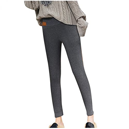 Bluelucon Damen Leggings Winter Thermoleggings Gefüttert Thermo Super Pants Thermoleggins: Winter Leggings Gefüttert Thermo Strumpfhosen Warm Muster Sport Leggings Haushose Pyjamahose Outdoorhose von Bluelucon