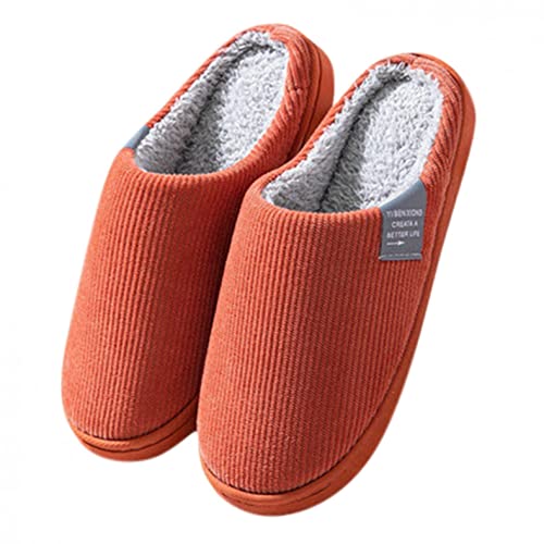 Bluelucon Hausschuhe Damen, Hausschuhe Winter Wärme Home Hausschuhe Plüsch rutschfeste Leicht Slippers Indoor Flauschige Paare Slippers Herbst und Winter Warm Schlappen Hüttenschuhe BL0005 von Bluelucon