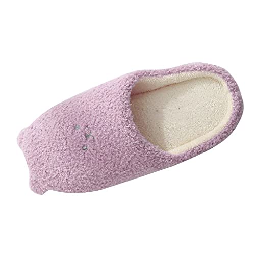 Bluelucon Hausschuhe Herren Plüsch Pantoffeln Warm Winter rutschfeste Plüsch rutschfeste Leicht Slippers Indoor Flauschige Paare Slippers Herbst und Winter Warm Schlappen Hüttenschuhe von Bluelucon