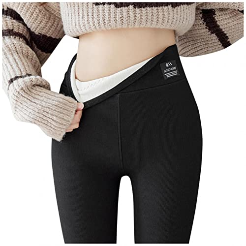 Bluelucon Thermoleggins Winter Leggings Gefüttert Thermo Strumpfhosen Pants Warme Hose Leggings Damen High Waist Strumpfhose Slim Leggings Hüftheben Thermo Unterhose Körperformung Winterhose von Bluelucon