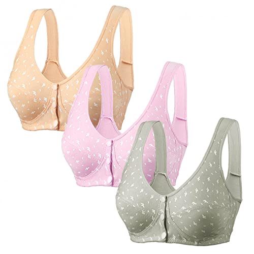 Damen Blumen Spitzen BH Ohne Buegel Bralette Bustier Bequemer Gepolstert für Damen Bügelloser Soft Bra | Schlaf Still Sport Bralette in vielen Farben Abnehmbar für Fitness Joggen Training BL354 von Bluelucon