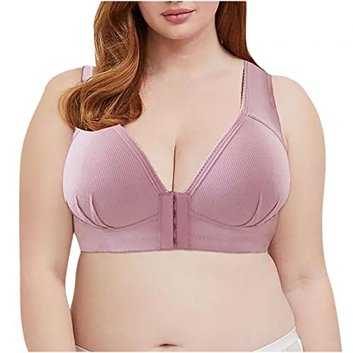 Übergröße Damen Spitzen BH ohne Bügel Abnehmbare Pads Triangle-BH für Damen Bügelloser Soft Bra | Schlaf Still Sport Bralette in vielen Farben Abnehmbar für Fitness Joggen Training BL021 von Bluelucon