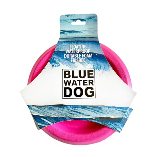 Bluewater Dog Frisbee, schwimmend, wasserdicht, leicht, langlebig, Schaumstoff, aerodynamische Scheibe für mittelgroße und große Hunde Welpen - Frisbee zum Apportieren, Fangen, Dock-Tauchen, Spielen, von Bluewater Dog