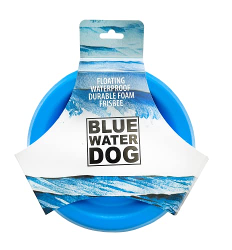 Bluewater Dog Frisbee Schwimmend Wasserdicht Leichter Haltbarer Schaumstoff Aerodynamische Scheibe für mittelgroße und große Rassen Hunde - Frisbee zum Apportieren, Fangen, Dock-Tauchen, Spielen, 8,5 von Bluewater Dog