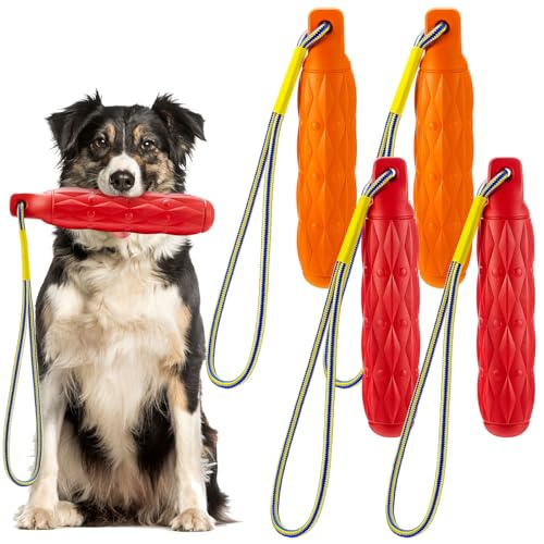 Blueweenly Schwimmendes Hundespielzeug, Stoßstange, Hundespielzeug mit Wurfseil, Hundetraining, Pool-Spielzeug, Standardgröße, interaktives Kauspielzeug für Ente, Jagd, Training, von Blueweenly