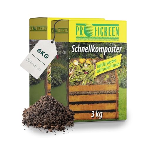 Blumixx Schnellkomposter 6 kg Granulat Kompostbeschleuniger - Beschleunigung des Kompostierungsprozesses – Hochwertiger Kompoststarter aus Naturstoffen - Ideal für nährstoffreiche Erde von Blumixx