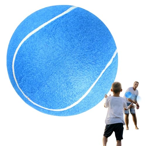 Bmdjdq Gummi Tennisball Riesige Tennisball Spielzeug Haustier Kauen Tennisball Tennisball Kauspielzeug Aufblasbarer Spaß Ball Aufblasbare Große Tennisbälle für Kinder Erwachsene Haustier von Bmdjdq