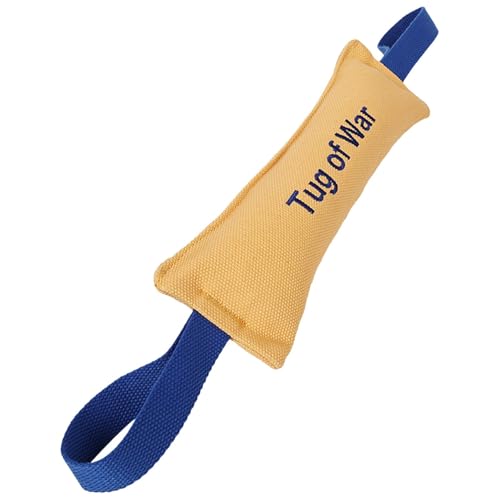 Bmdjdq Hunde Bite Tug Toy, Hundetrainingsgerät, starkes Zerrspielzeug mit Griffen, leicht zu greifende Griffe, leicht, 29 cm, für Hunde von Bmdjdq