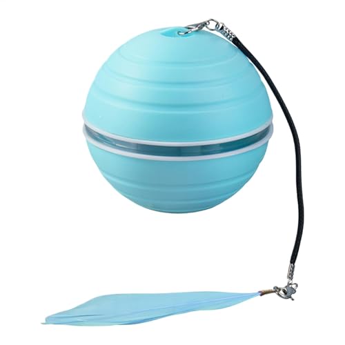 Bmdjdq Interaktives Katzenballspielzeug, Selbstrollendes Katzenspielzeug, Automatisch Rollender Ball, ABS-Material, Benutzerfreundlich, 6,6 cm, Für Kleine, Mittlere Und Große Katzenrassen von Bmdjdq