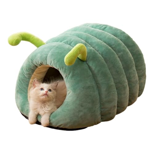 Cat Cave Bed, Animal Shape Pet House, Winter Pet Bed, Cat and Dog Cave Bed, Indoor Cat House, Soft Plush Anti-Slip Warming Puppy House for Small Pets Dogs Medium von Bmdjdq