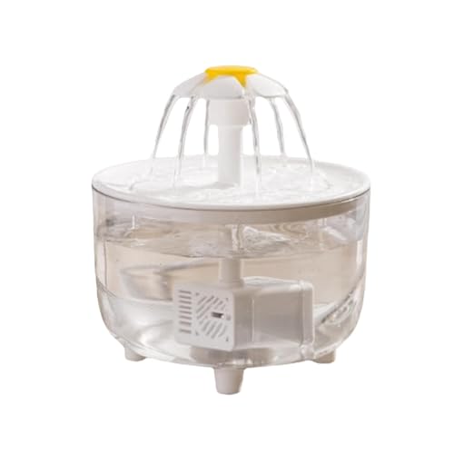 Cat Water Fountain with Transparent Circular Design, Large Capacity Pet Feeder, Automatic Water Dispenser, Ideal for Dogs and Kittens, Includes Water Pump for Continuous von Bmdjdq