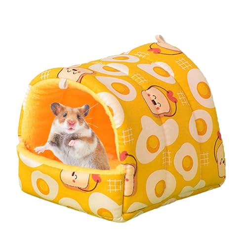 Gemütliches Hamsterhaus, verdicktes Hamsterbett, Kleintierbett, Igelbett, Hasen-Schlafbett mit verdicktem Design für Hasen, Hamster, Frettchen, Hamster, Papageien, Hasen, Igel von Bmdjdq