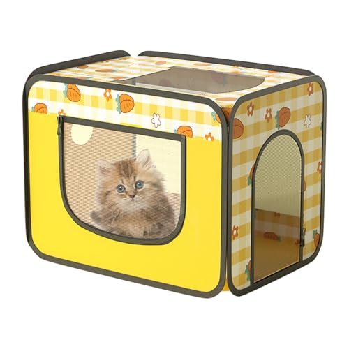 Haustier-Trockenkammer, Katzentrocknerbox, Katzen- und Hundetrocknungsbox, Katzentrocknerbox, Anti-fliegende Haare, weiche Haustierbox, tragbare doppelseitige Netz-Design, Haustier-Trockenkammer für von Bmdjdq