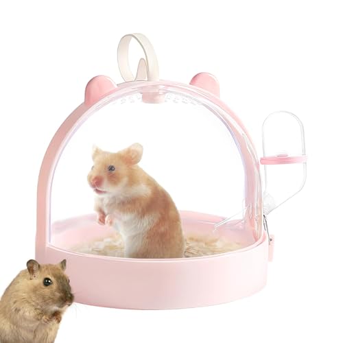 Haustierausgangskäfig, Hamstertrage, Igel-Reisekäfig, belüfteter Haustier-Träger, Hamsterkäfig, atmungsaktiv, Hamstertrage mit Wasserflasche für Igel, Ausgehen von Bmdjdq