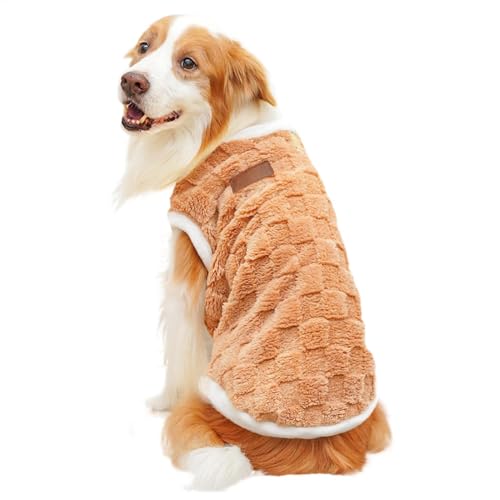 Hunde-Winterjacke, Plüsch-Wintermantel für Hunde, warme Hunde-Winterweste, Katzenkleidung, Haustierbekleidung für große Hunde, kalte Herbst- und Wintersaison von Bmdjdq