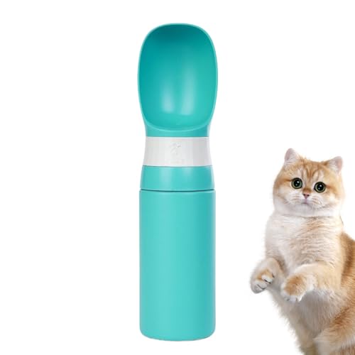 Hundetrinkflasche | 400ml Tragbarer Welpen Edelstahl Wasserspender | Auslaufsichere Tränke Für Reise Rucksack Outdoor Camping Auto Sommer Wandern Spaziergang Hundetrinkflasche | 400ml Tragbarer Welpen Edelstahl Wasserspender | Auslaufsichere Tränke Für Reise Rucksack Outdoor Camping Auto Sommer Wandern Spaziergang von Bmdjdq