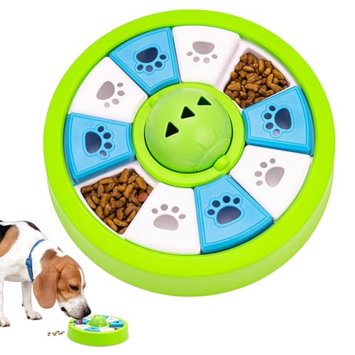 Interaktives Hunde-Puzzle, langsames Feeder-Spielzeug, Intelligenz-Trainingsspender, quietschendes Design, rutschfeste Unterseite, 22,2 x 7 cm, für Hunde, Katzen von Bmdjdq