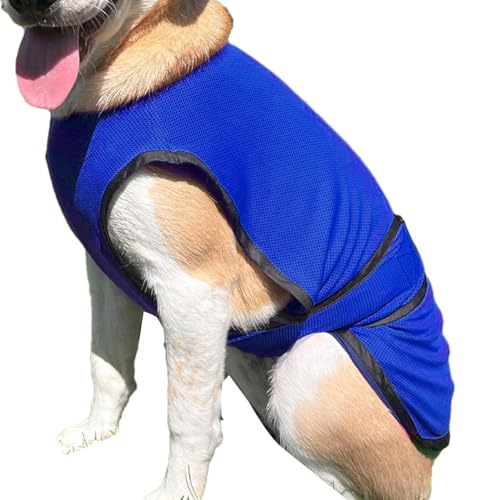 Kühlweste für Hunde, Haustier- -Shirt, UV-Schutzjacke, atmungsaktives Gewebe, hautfreundlich, S/M/L, für Spaziergänge im Freien, Wanderungen, Sommerabenteuer von Bmdjdq