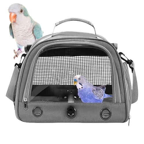 Papageien-Reisetasche, Vogelreisetasche, Vogeltragetasche, Papageien-Reisetasche, Vogel-Transporttasche, tragbare Vogel-Reisetasche mit Stehstange für Reisen, Outdoor-Aktivitäten von Bmdjdq