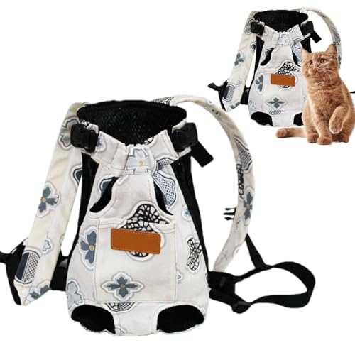 Pet Travel Backpack, Travel Pet Carrier, Pet Carrying Bag, Trendy Pet Carrier, Cozy Pet Carrier, Portable Carrier Backpack with Built-in Safety Lock for Dog Cat Traveling von Bmdjdq