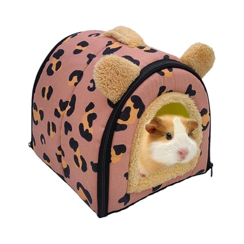 Plush Hamster Bed, Cute Hedgehog House, Small Animal Bed, Hedgehog Sleeping Bed, Small Pet Cave Bed, Multipurpose Non-Slip Ferret Nest for Hamster, Bunny, Ferret, Sugar Glider von Bmdjdq