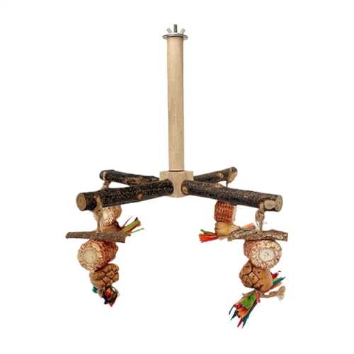 Rotierende Vogelsitzstangen Spielzeug Sittich Kletterstange für Käfig Schaukel Einfach zu bedienen Multifunktionale Verwendung 18 cm für Lovebirds Conures von Bmdjdq