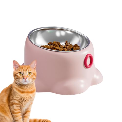 Tilted Pet Food Bowl, Cat Feeding Bowl, Stable Pet Bowl Holder, Indoor Pet Feeder, Elevated Pet Bowl, Stable and Anti-Tipping Base with Removable Bowl for Bedroom, Living Room von Bmdjdq