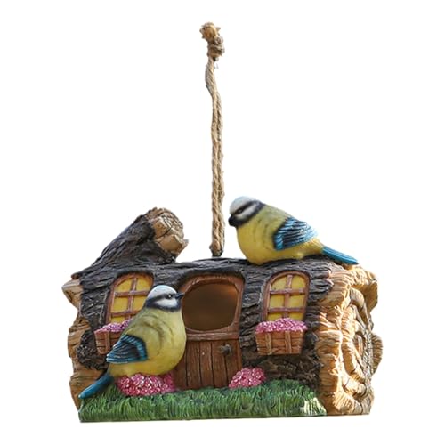 Vogelhaus Hänge-Hotel, Gartenvögel Nistkasten, Vogelfutterstation, einfach zu installieren, leicht, 19,3 cm, für den Außenbereich von Bmdjdq